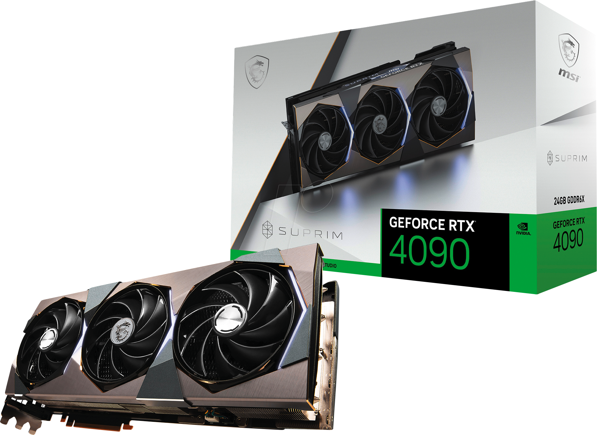24GB MSI GeForce RTX 4090 Suprim X Aktiv PCIe 4.0 x16 (Retail)